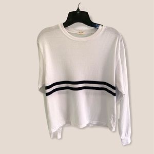 White long sleeve top
